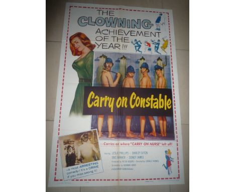 Carry On Constable folded American posterSize: 41.5 x 27 inchesYear: 1961