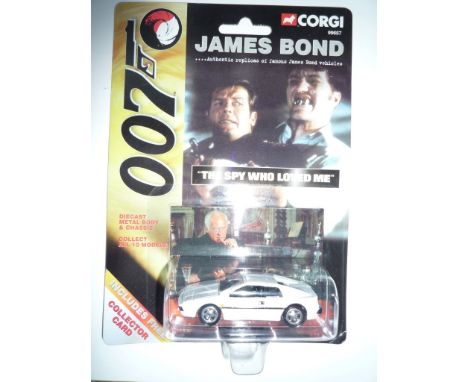 James Bond The Spy Who Loved Me Corgi (No. 99657) white die-cast model car in blister pack