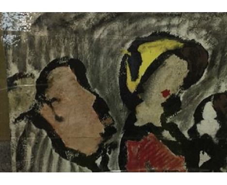 Rene Gallant - Levres RougesDescription: Unsigned; Oil on canvas; Unframed; Circa 1980Visual Condition: GoodApproximate dimen