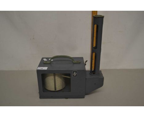 Vintage metal cased hygrograph