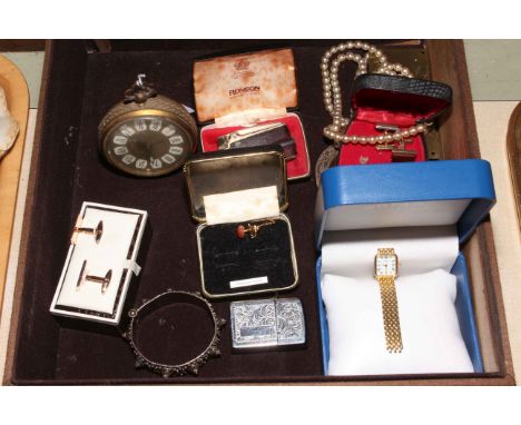 Rotary ladies watch, alarm clock, lighters, cufflinks, etc.