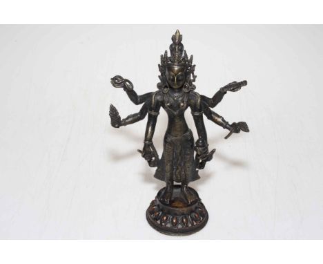 Tibetan Vasudeva Buddha statue, 20cm high.