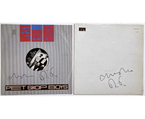 A copy of The Pet Shop Boys - Always On My Mind signed to front of sleeve by Chris Lowe and Neil Tennant. Also a 12" copy of 