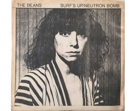 THE BEANS - NEUTRON BOMB / SURF'S UP - 7" RARITY. Painfully rare 7" from 1979. Original US Pressing released on Liba Bean Rec