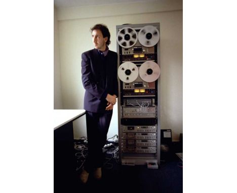 A high-quality photo print depicting Pete Townshend, taken by photographer Martyn Goddard in 1980. The photo depicts Pete Tow