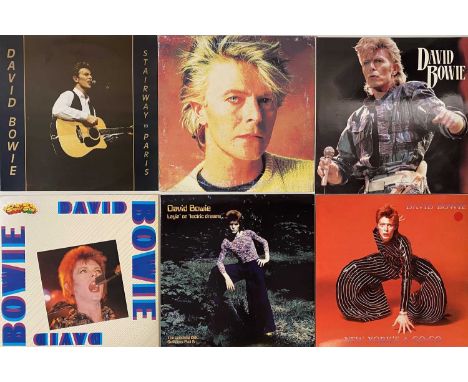 DAVID BOWIE - PRIVATE PRESSINGS. Superb collection of 14 x private pressing LPs. Titles / Artists include He Never Let Us Dow