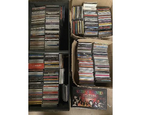 CD COLLECTION. An amazing collection of around 300 x CDs. Artists include Sixties and Seventies Legends (12 CD Box Set), Rick