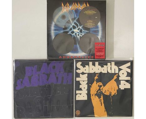 BLACK SABBATH/DEF LEPPARD - VERTIGO SWIRL LPs/CD BOX SET. Rockin' pack of 3 x collectable releases. Titles are Black Sabbath 