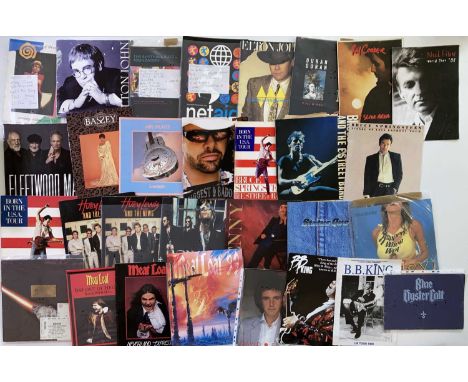 Approx 63 concert rock and pop programmes. Artists include Bruce Springsteen, Bob Dylan, Status Quo, Moody Blues, Eagles, McC