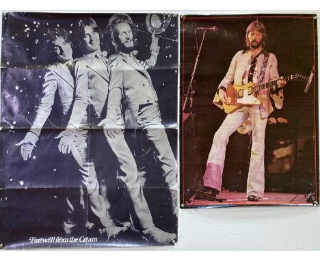 A collection of memorabilia / ephemera relating to Eric Clapton / Cream to include: Clapton Rainbow Theatre 1981 ticket, nine