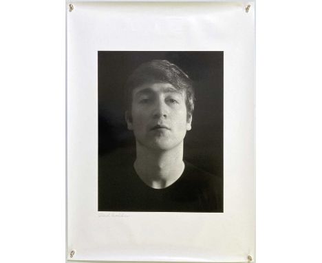A limited-edition offset print 'The Attic Portrait of John Lennon'. Numbered 898 of 1200 copies. Signed by Astrid Kirchherr. 