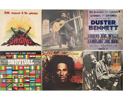 BLUES/ ROCK/ REGGAE - LP COLLECTION. A quality genre-spanning collection of 33 LPs, a couple of rarities without sleeves. Art