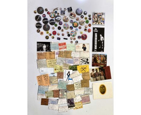 8 x 10 promotional photos (one appearing to be signed), approx 51 ticket stubs with some AAA passes circa 1960s - 1990s, many
