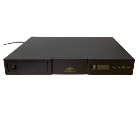 A Naim CD5si CD player with remote, cables and owners manual. Power on.