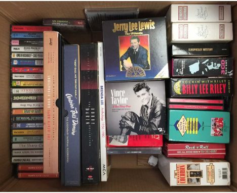 ROCK 'N' ROLL - CD &amp; CASSETTE COLLECTION. Wonderful collection of around 29 x cassettes and around 20 x CDs / Box Sets. T