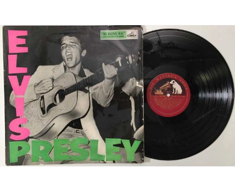 ELVIS PRESLEY - ROCK N ROLL LP (UK RED/ GOLD - HMV - CLP 1093). A superb original UK LP pressing of Elvis Presley's wonderful