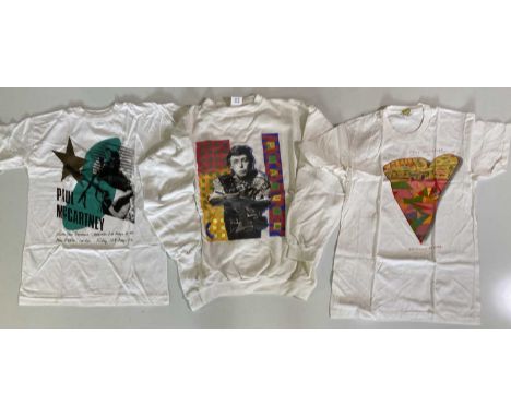 Approx 17 items of clothing to inc promotional and tour examples, a Ringo Starr Vertical Man t-shirt with drumsticks. Most si