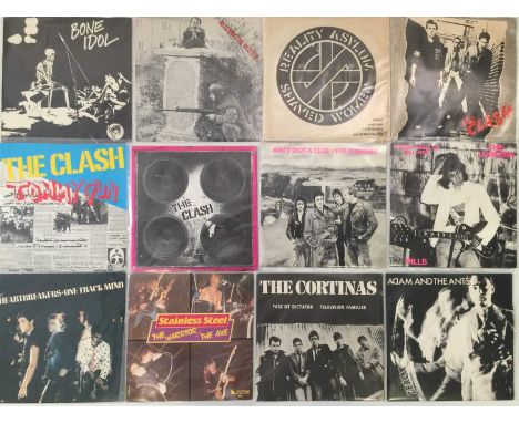CLASSIC PUNK/NEW WAVE - 7" COLLECTION. Very well kept collection of 22 x boisterous 45s! Artists/titles include The Drones - 