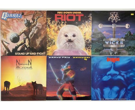 METAL - LP COLLECTION. Evil collection of 35 x classic Metal (almost entirely) LPs. Artists/titles include Kick Axe - Vices, 