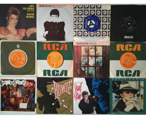 BOWIE / ROLLING STONES / THE WHO - CLASSIC ARTISTS - 7" COLLECTION. Wonderful collection of around 75 x 7". Titles / Artists 