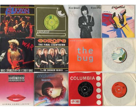 ROCK / METAL - 7" COLLECTION. Stunning collection of around 175 x 7". Titles / Artists include Saxon - Never Surrender, Deep 