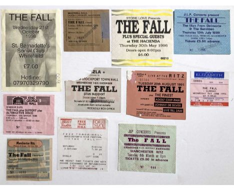 11 assorted ticket stubs for Fall concerts c 1985-1998. Inc Salford University 1986.