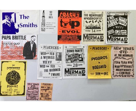 15 posters / handbills - typically for concerts c 1980s / 1990s in Birmingham (The Mermaid and similar venues) or on the sout