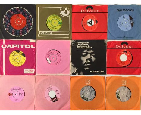 PSYCH / PROG / ROCK / FOLK - 7" COLLECTION. Lovely collection of around 70 x 7". Titles / Artists include The Doors - Hello I