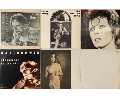 DAVID BOWIE - PRIVATE PRESSING 'ORIGINALS' (70's / 80's RELEASES). Glamorous pack of 6 x private pressing LPs. Titles include