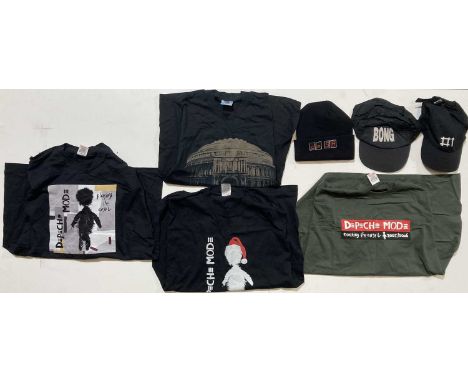 Depeche Mode branded / promotional clothing: Playing The Angel t-shirt (L), KROQ Radio t-shirt (L), Playing The Angel (XL), T