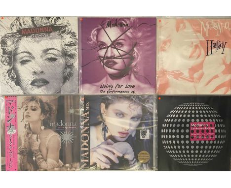 MADONNA - 12" ARCHIVE. Magnificent collection of around 43 x 12", with all posters present. Titles include Holiday (0.20173 -