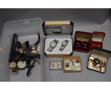 Mens wrist watches including Casio, Timex, Oris and pocket watch.