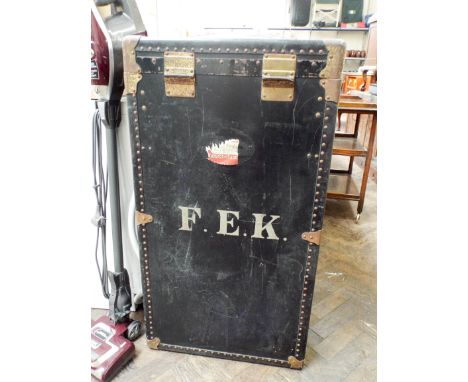 A large trunk fitted drawers, hanging space etc 
