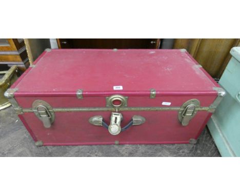 An old seward travelling trunk