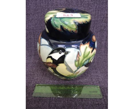 A Moorcroft ginger jar in the Ingleswood pattern designed by Philip Gibson, in box 