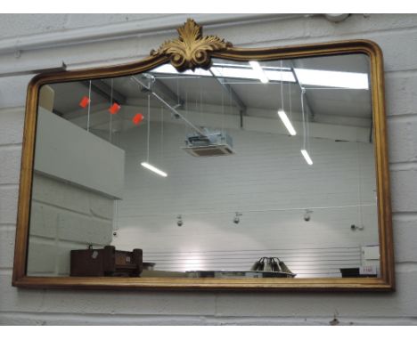 A late 20th century gilt effect frame, period style wall mirror