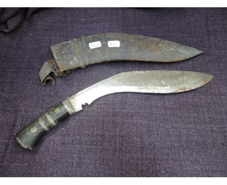 A Nepalese kukri with scabbard 