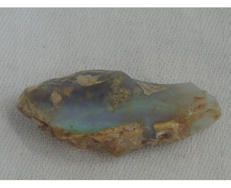 A piece of roughcut white opal mined from Whitecliffs Australia,  approx 9.3g