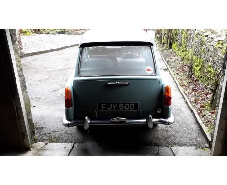 An Austin A40 Farina, FJY50D, first registered 1st September 1966, with 37,902 miles on the clock, MOT until 10th January 201