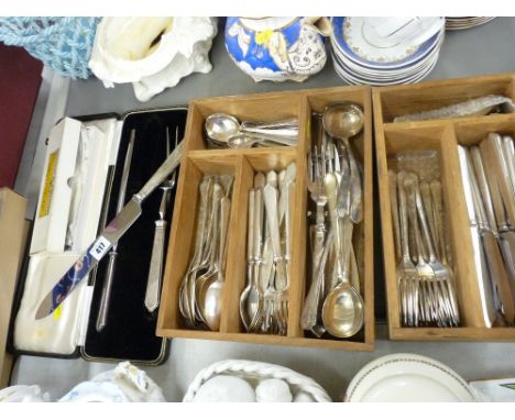 Quantity of vintage EP cutlery