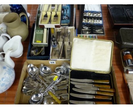 Quantity of mainly boxed vintage and later cutlery