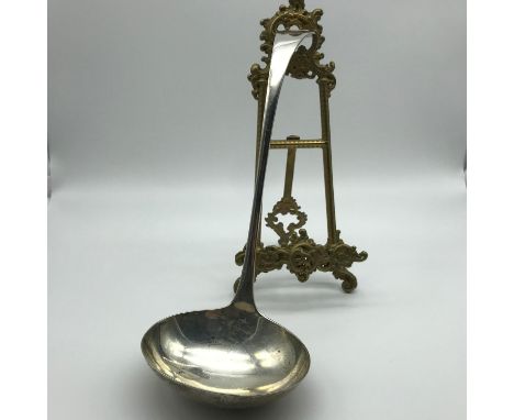 A Heavy Sheffield silver large ladle made by E M Dickinson (subsequently E M Dickinson Ltd) dated 1907 