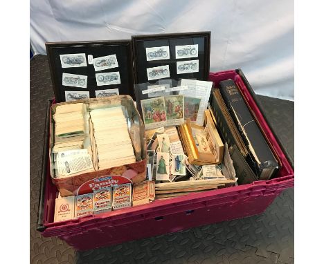 A Large collection of mixed vintage cigarette cards and albums which includes Will's &amp; John Players. Includes Footballers