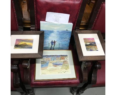 Original Acrylic on canvas by Jackie Davies titled 'From where the sun rises, To where it sets, you inspire shouts of joy', O