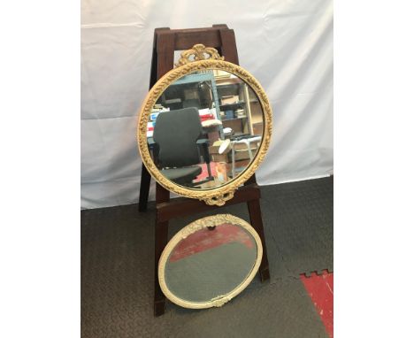 Two vintage ornate framed mirrors. 