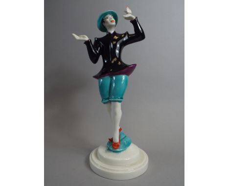 A Royal Worcester Figure, 'Chinoiserie, Man Standing with Butterfly' No 3399