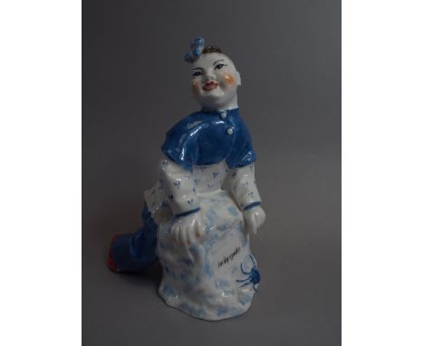 A Royal Worcester Figure, Chinese Sayings Series by Agnes Pinder Davis, 'Lucky Spider' No 3492