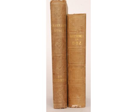 CHARLES DICKENS - 'Barnaby Rudge', published Chapman & Hall, London, 1841,first separate edition, original maroon cloth board