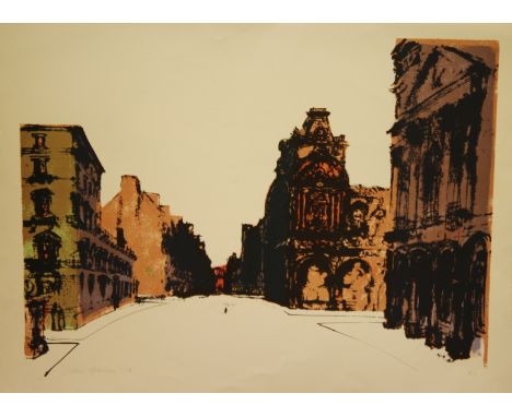 JOHN GLASHAN (1927-1999) - 'Why Me?', lithograph, signed in pencil and dated '79, artist's proof, unframed, 54cm x 76cm