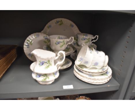 A part tea service by Richmond in the Blue Poppy design